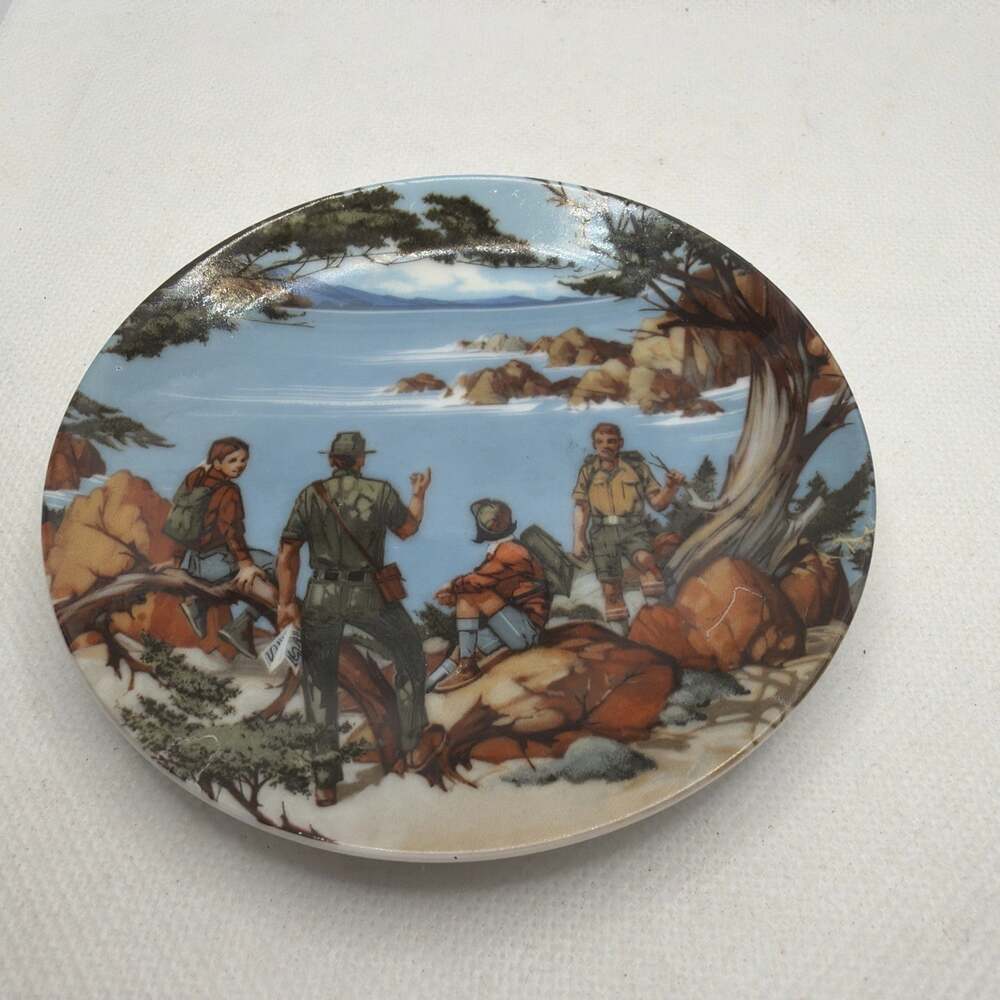 American Portraits Plate Boy Scouts The West by Don Scheffler 20059 Avon 1985